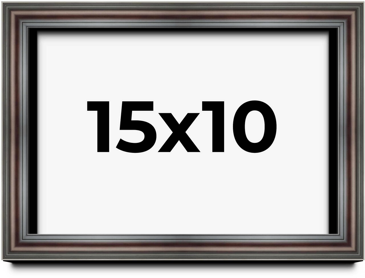 Photo Size Shadow Box 1.75" Deep Brown Frame - UV Acrylic, Backing, Hanging Hardware